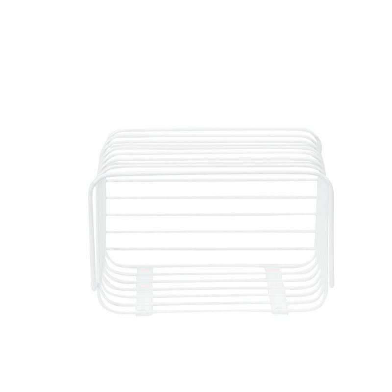 Household Essentials Tall Basket Organizer Door Mount White