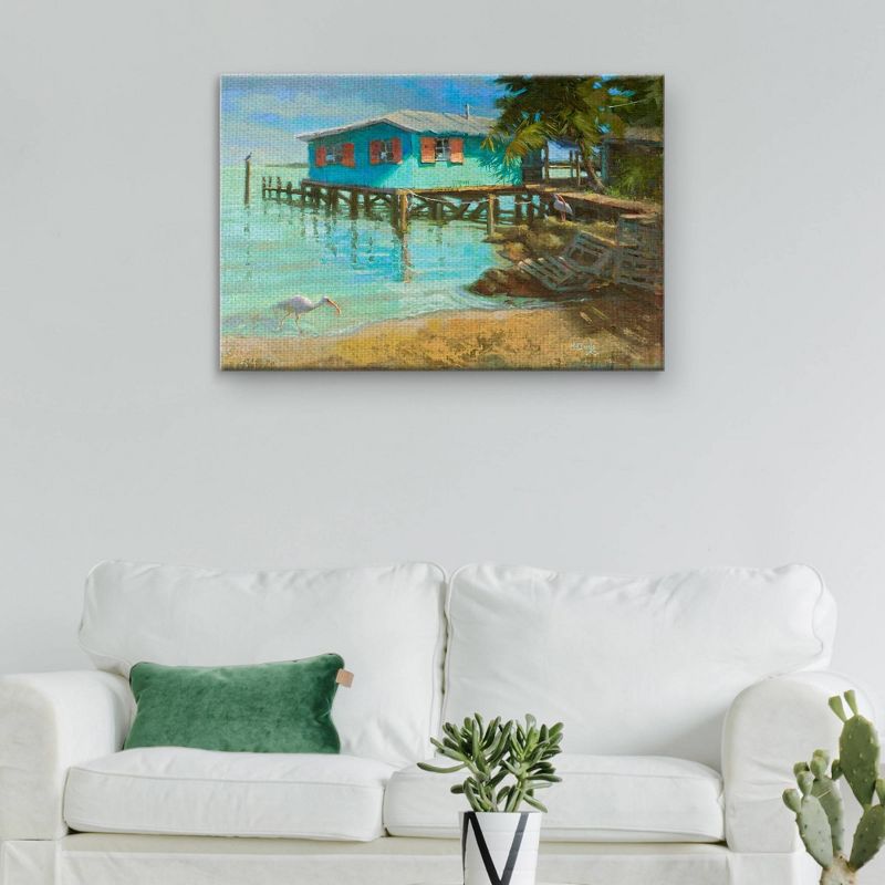 Waterfront By Kathleen Denis Wrapped Unframed Wall Canvas Art - Masterpiece Art Gallery