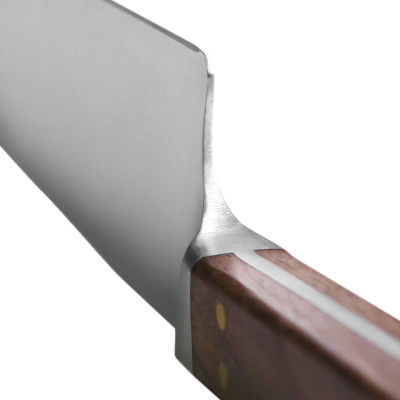 Schmidt Brothers Cutlery 6pc Walnut and Brass Knife Block Set