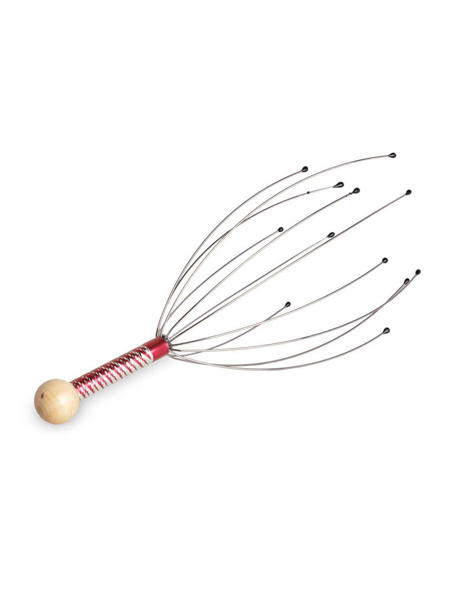 Streak Street De-Stress Head & Scalp Massager Spa Therapy Red