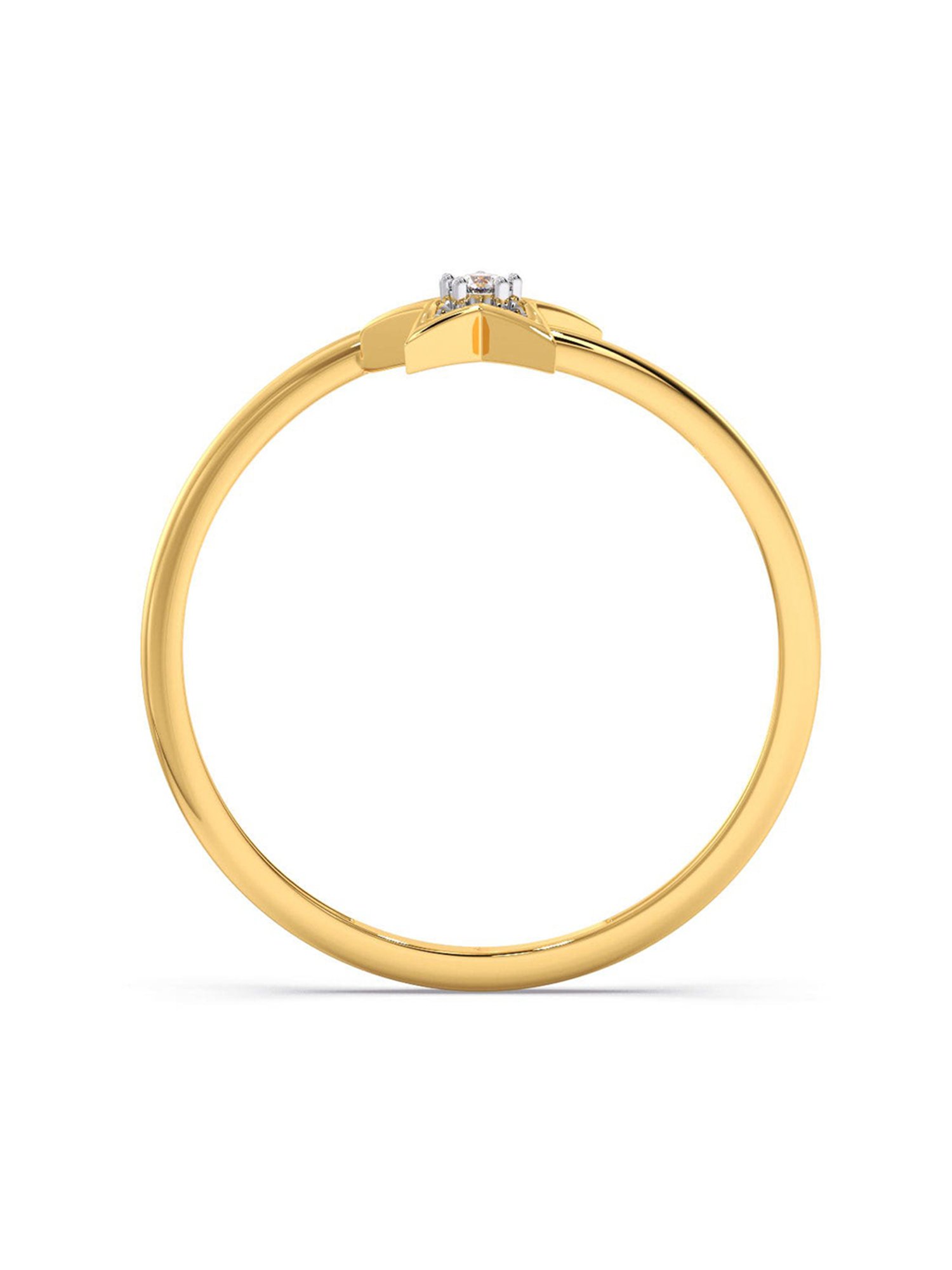 Candere by Kalyan Jewellers BIS Hallmark 18k Yellow Gold Ring