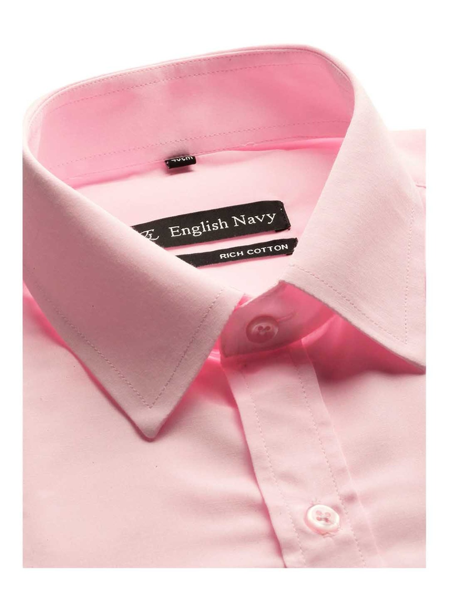 English Navy Light Pink Full Sleeves Shirt
