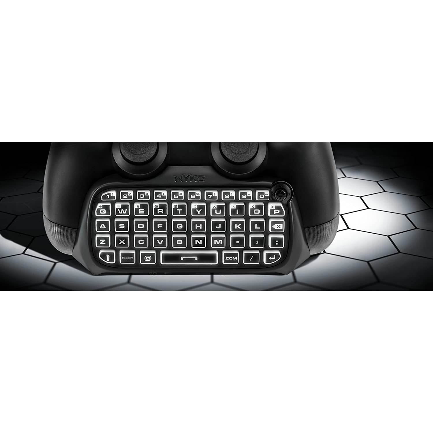 Nyko Type Pad - Bluetooth Mini Wireless Chat Pad Message Keyboard with Built-in Speaker and 3.5mm Jack for PlayStation DualShock 4 Controller