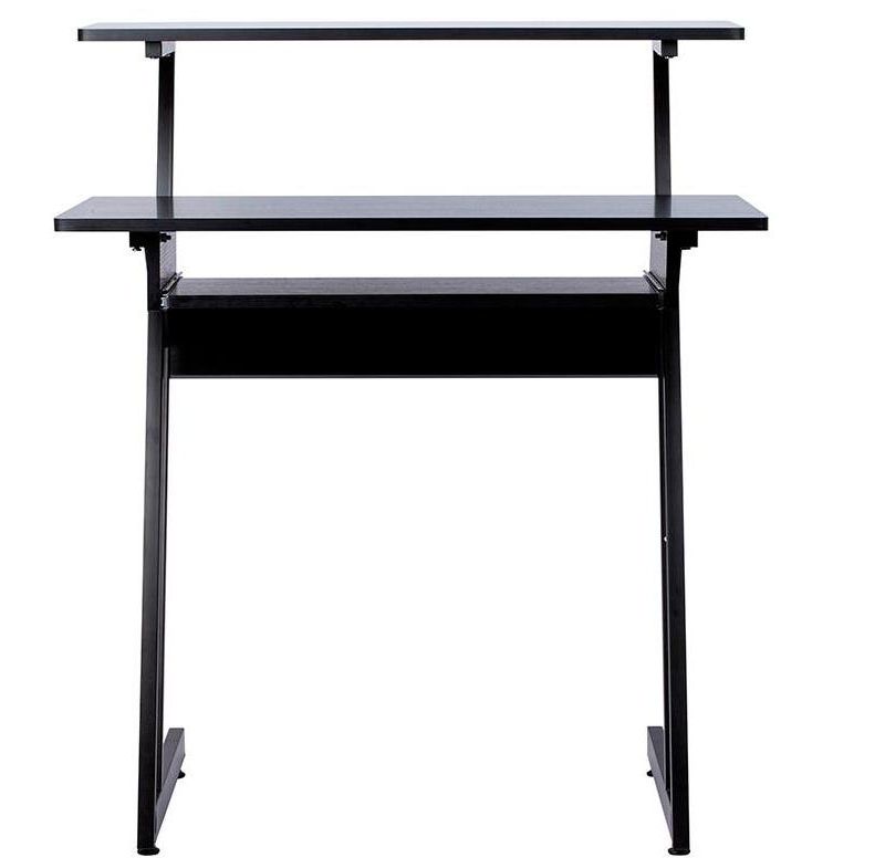 Monoprice Recording Studio Desk with Raised Platform and Keyboard Tray, Studio Workstation, Stable & Lightweight, For Home Studio - Stage Right Series