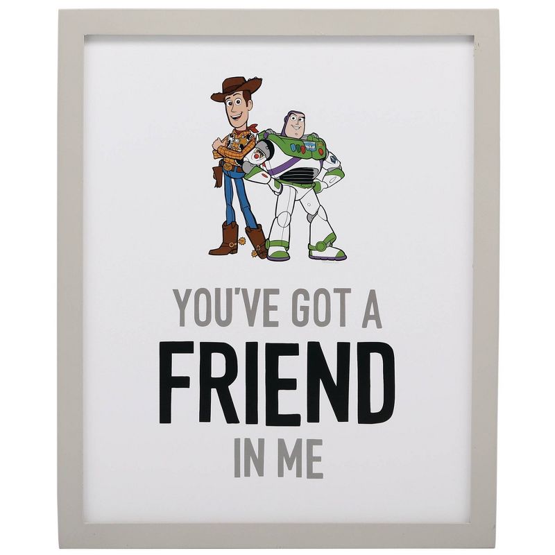 Toy Story Friend In Me Wood Framed Wall Canvas