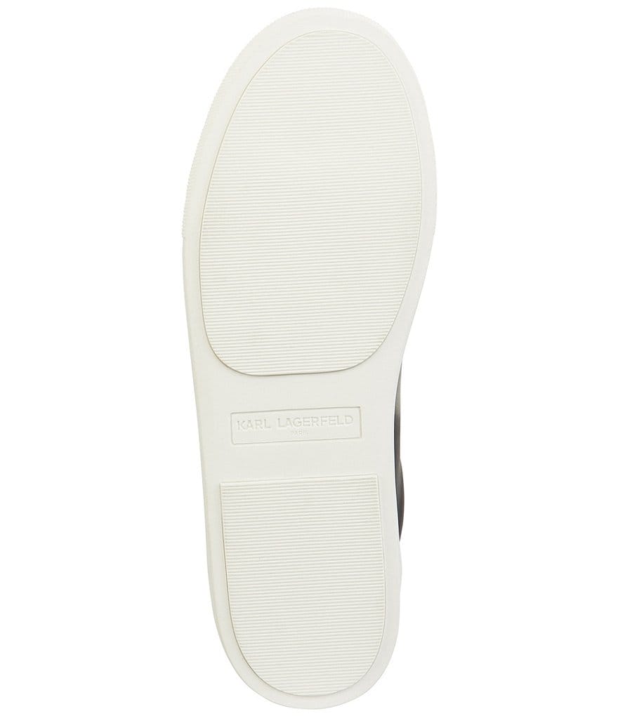 KARL LAGERFELD PARIS Crissie Leather Chain Detail Slip-On Sneakers