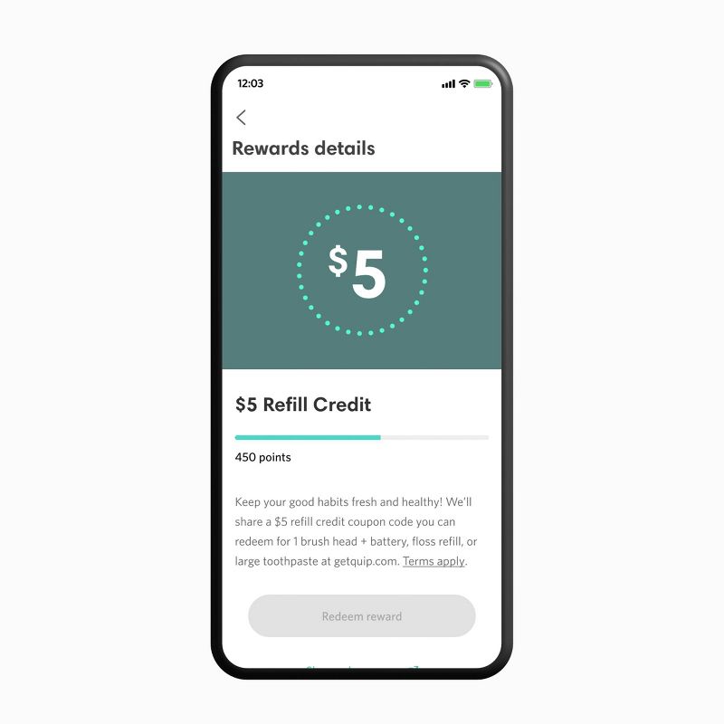 quip Plastic Smart Electric Toothbrush Starter Kit - 2-Minute Timer, Bluetooth, Free App + Travel Case - All-White