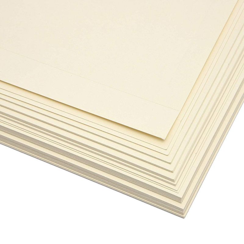 Sustainable Greetings 60-Count Ivory Large Printable Blank Table Number Signs Place Cards Embossed Tent Cards 11 x 3.5 in