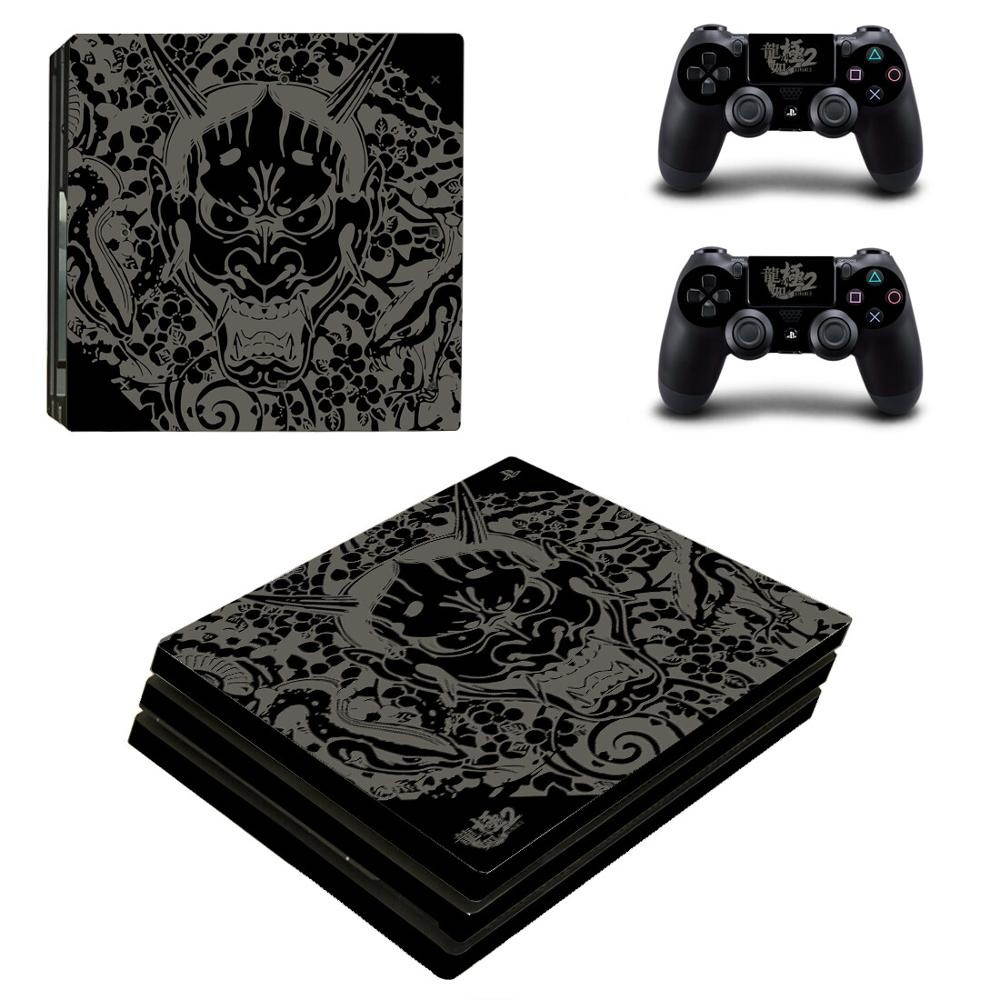Game Yakuza Kiwami PS4 Pro Sticker Play station 4 Skin Sticker Decal For PlayStation 4 PS4 Pro Console & Controller Skins
