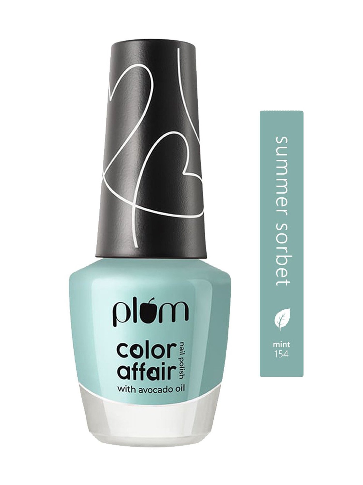 Plum Color Affair Nail Polish Summer Sorbet Collection Mint 154 - 11 ml