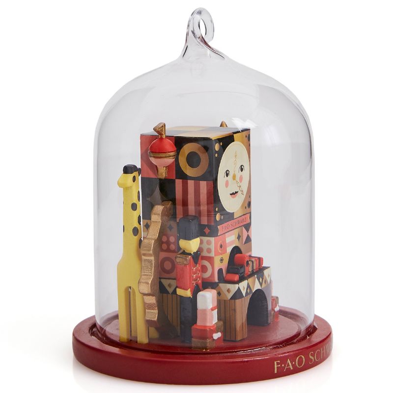 FAO Schwarz Glass Cloche Ornament