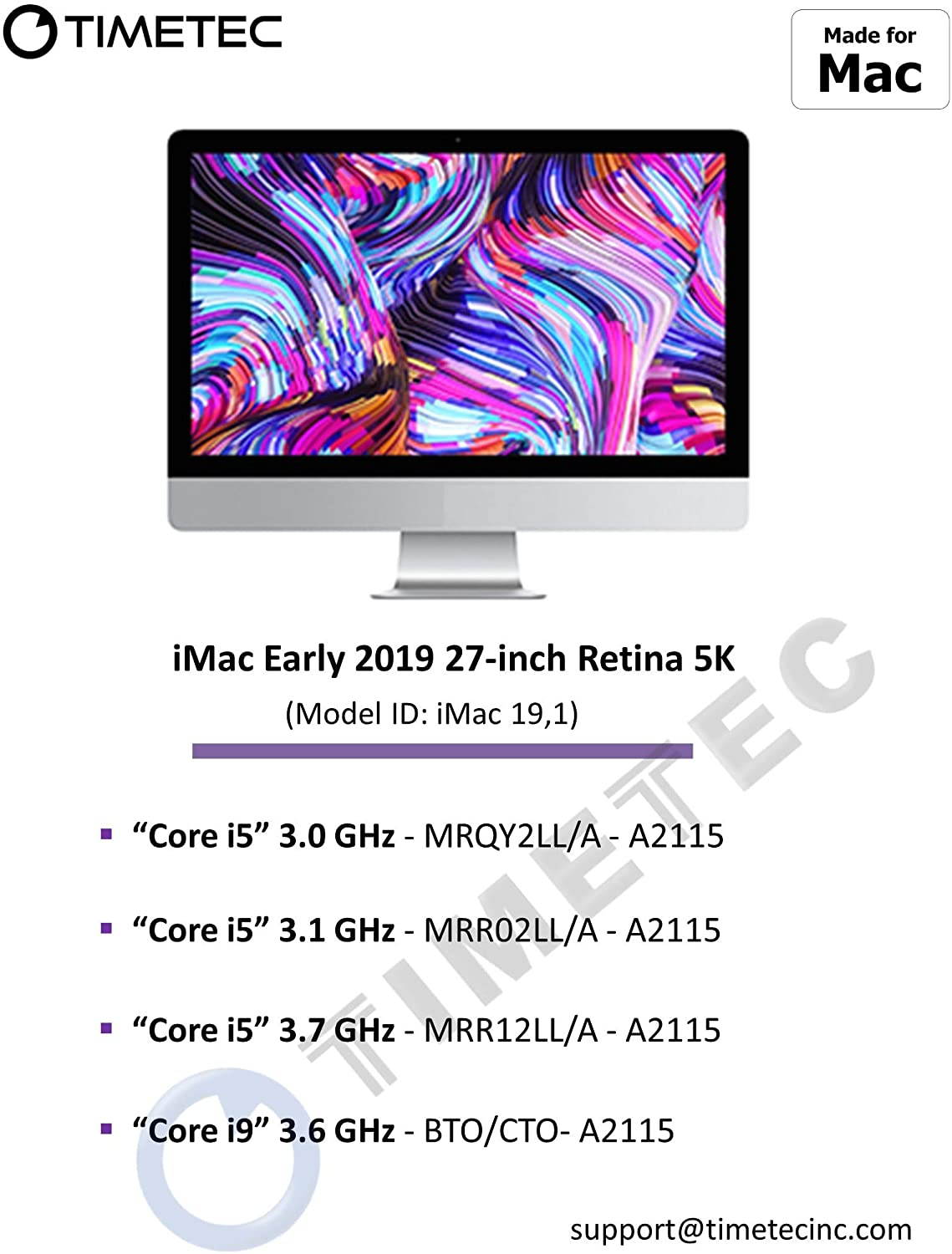 Timetec Hynix IC 32GB KIT(2x16GB) Compatible for Apple 2019 iMac 27-inch w/Retina 5K Display, Late 2018 Mac Mini DDR4 2666MHz PC4-21300 2Rx8 CL19 1.2V SODIMM Memory RAM Upgrade (32GB KIT(2x16GB))