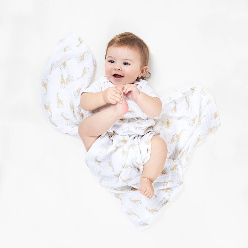 aden + anais Swaddle Swaddle Wrap Natural History - 4pk