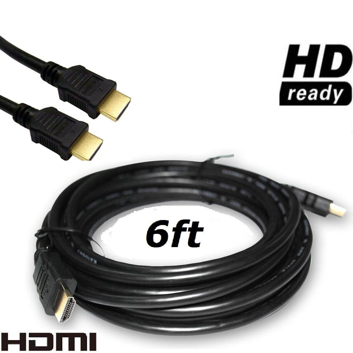 Premium HDMI Cable 6ft 10ft 15ft 25ft 30ft 50ft 75ft 100ft Gold For HD TV lot Us