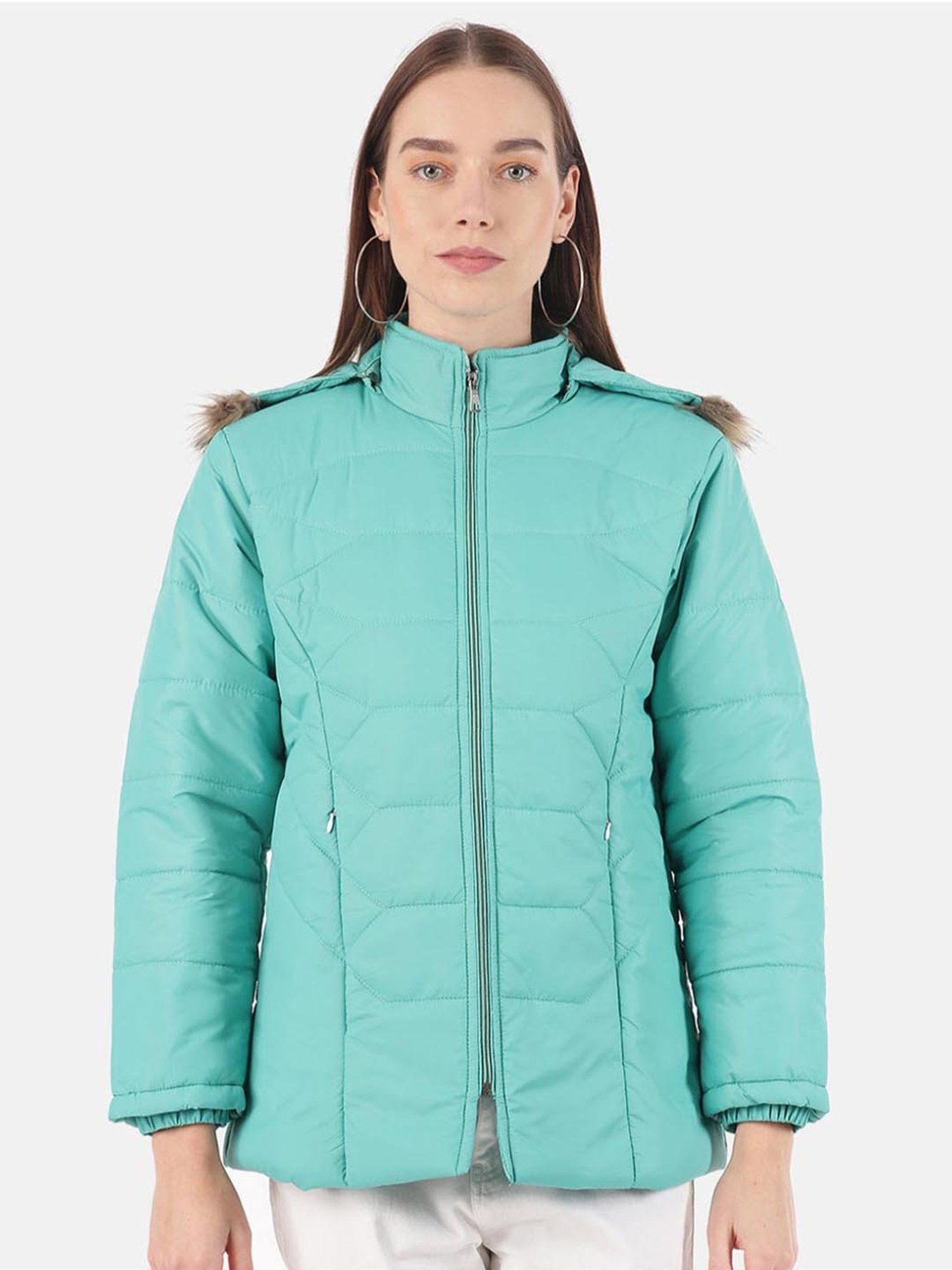 VOXATI Turquoise Quilted Jacket