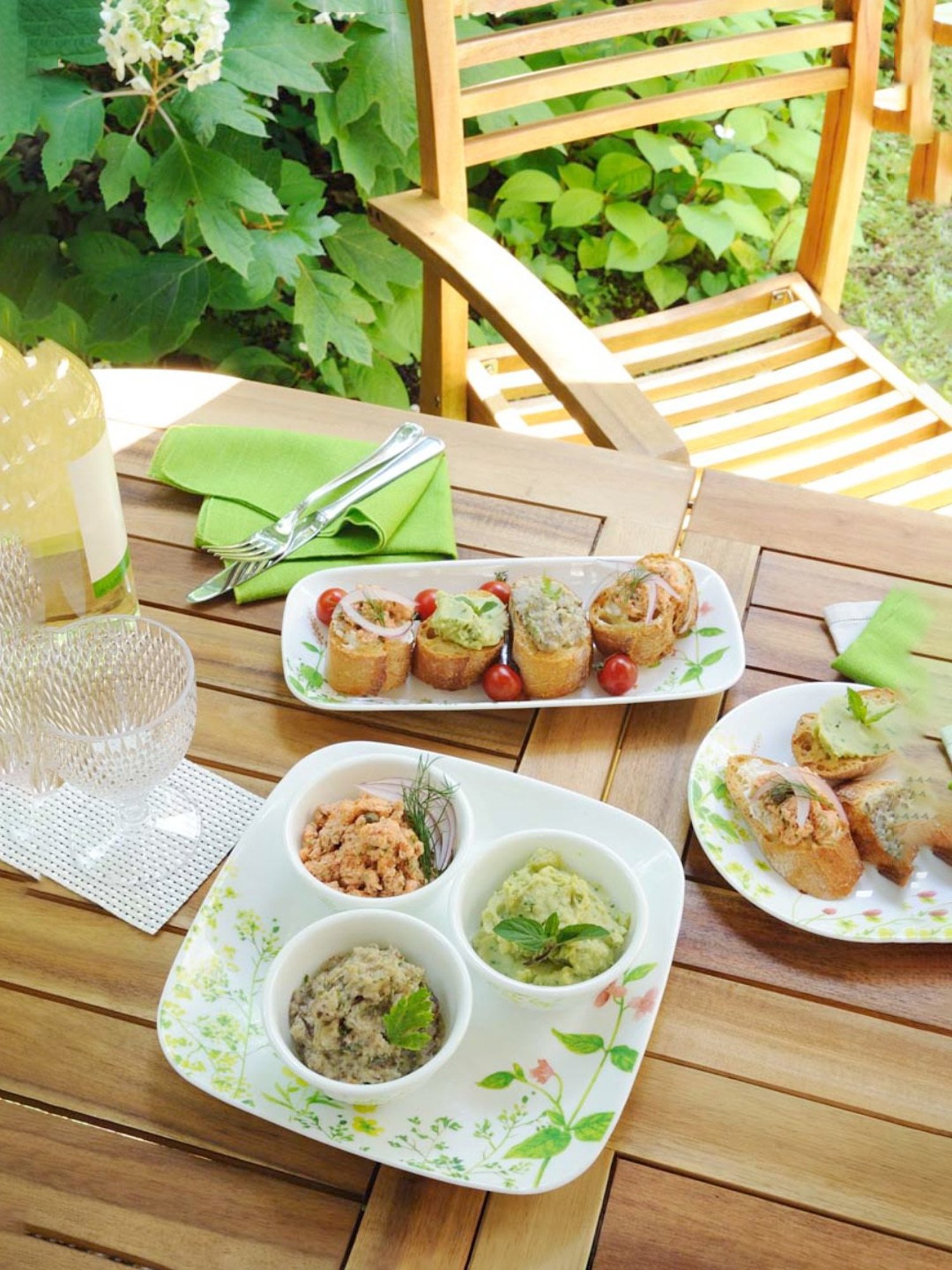 Corelle Asia Provence Garden 17cm Square Round Small Plate Pack of 6