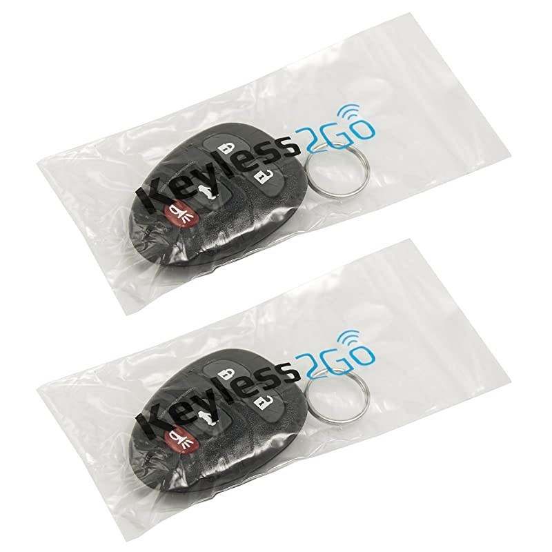 New Keyless Entry Replacement Remote Car Key Fob for Select Malibu Cobalt Lacrosse Grand Prix G5 G6 Models That use 15252034 KOBGT04A Remote 2 Pack