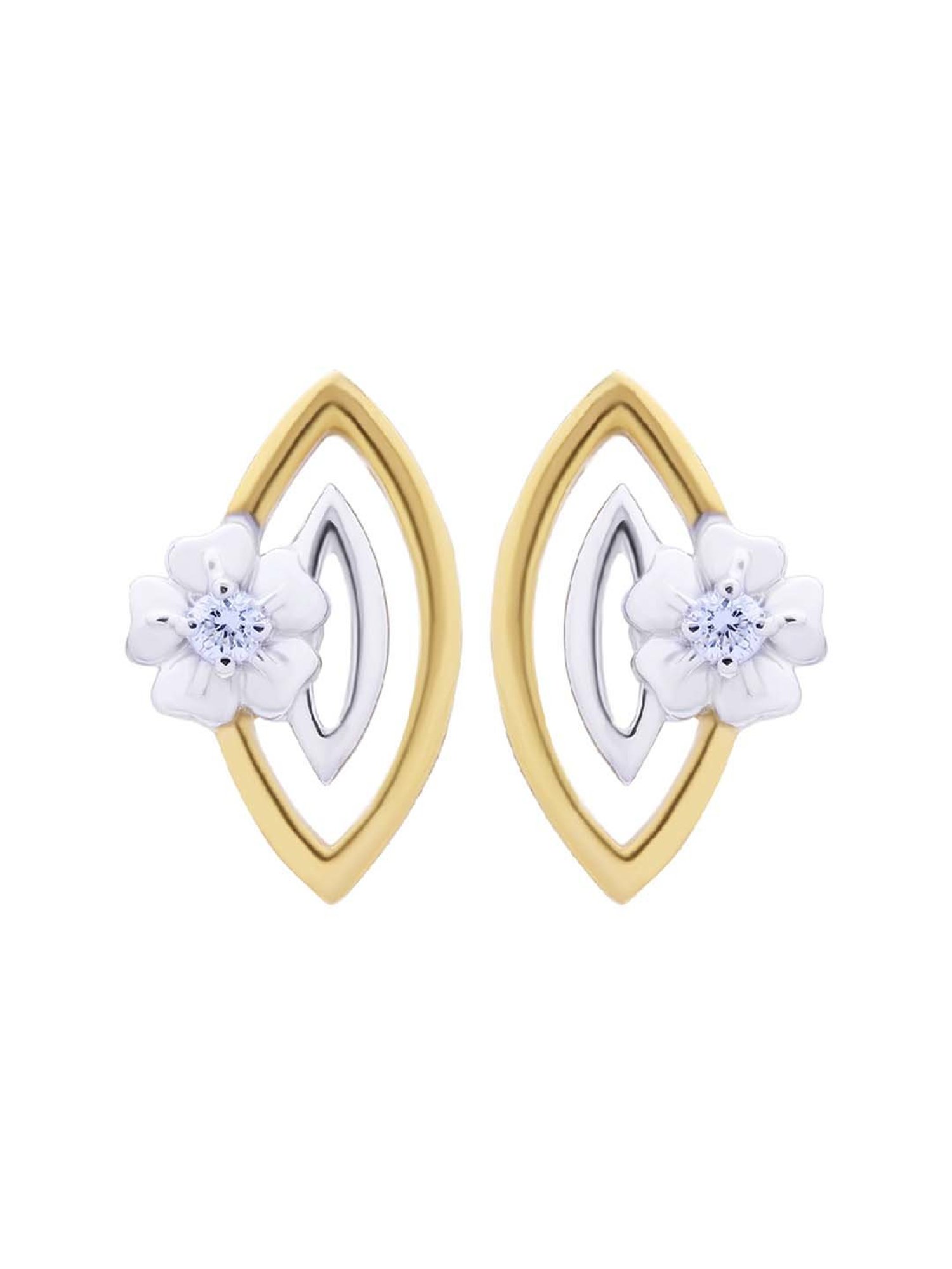 Waman Hari Pethe Jewellers 18k Gold & Diamond Earrings for Women
