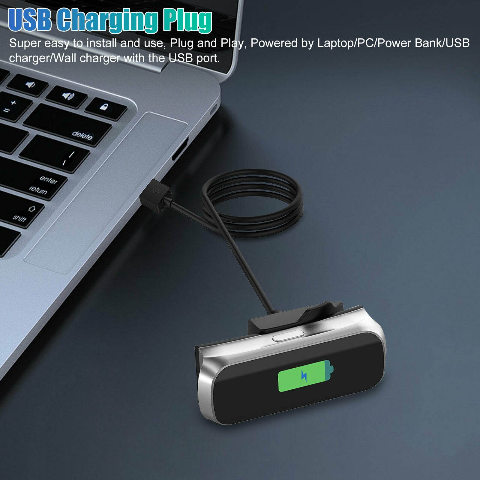 For  Galaxy Fit 2 Smart Watch Wireless Charger Dock USB Charging Cable