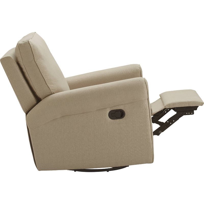 Hughes Swivel Recliner Chair Sand - ClickDecor