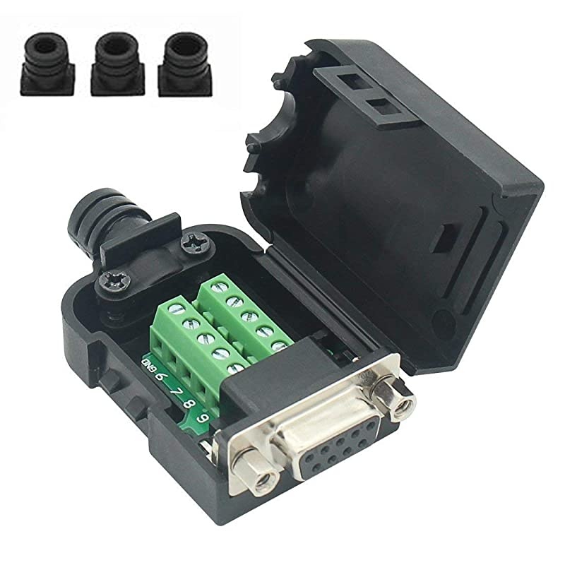 DB9 RS232 D-SUB Serial Adapters (Female Adapter + Nut)