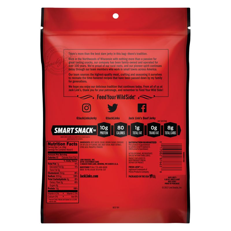 Tillamook Zero Sugar Original Beef Jerky - 6.5oz