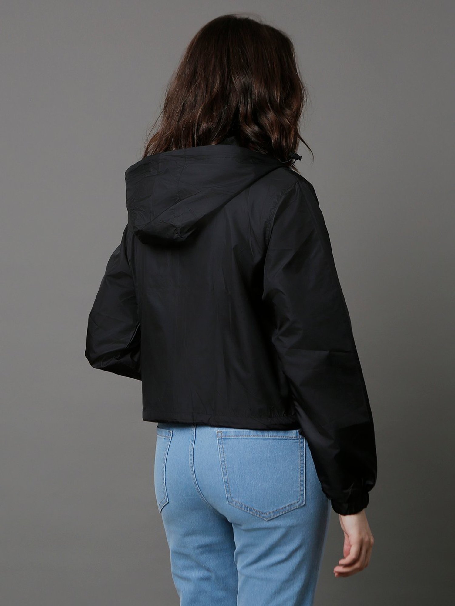 High Star Black Polyester Regular Fit Sports Jacket