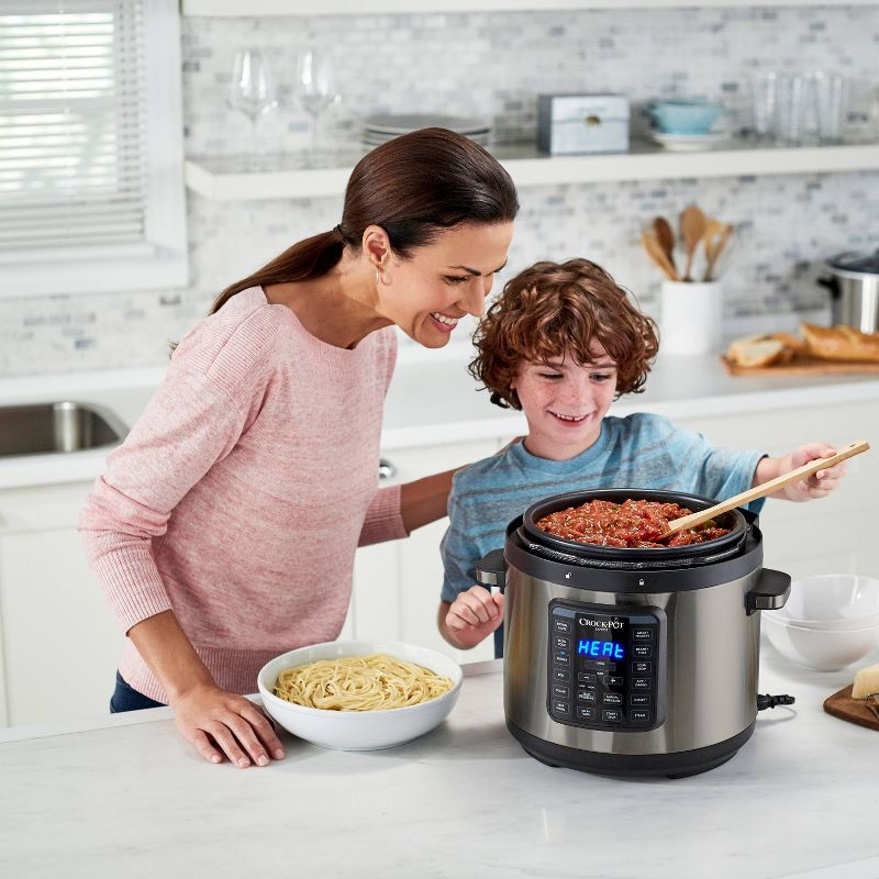 Crock Pot 6qt Express Crock Pressure Cooker - Dark Stainless