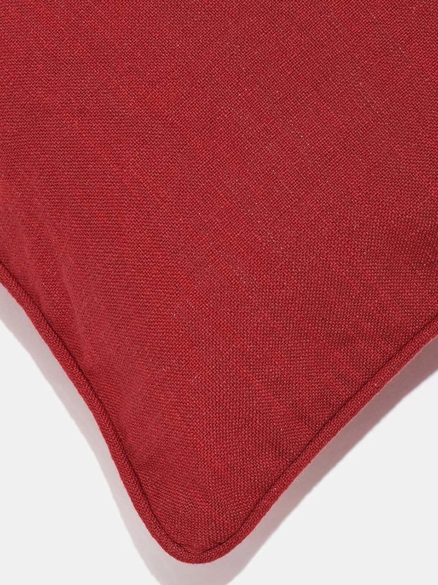 Fabindia Nallika Red Cotton Cushion Cover