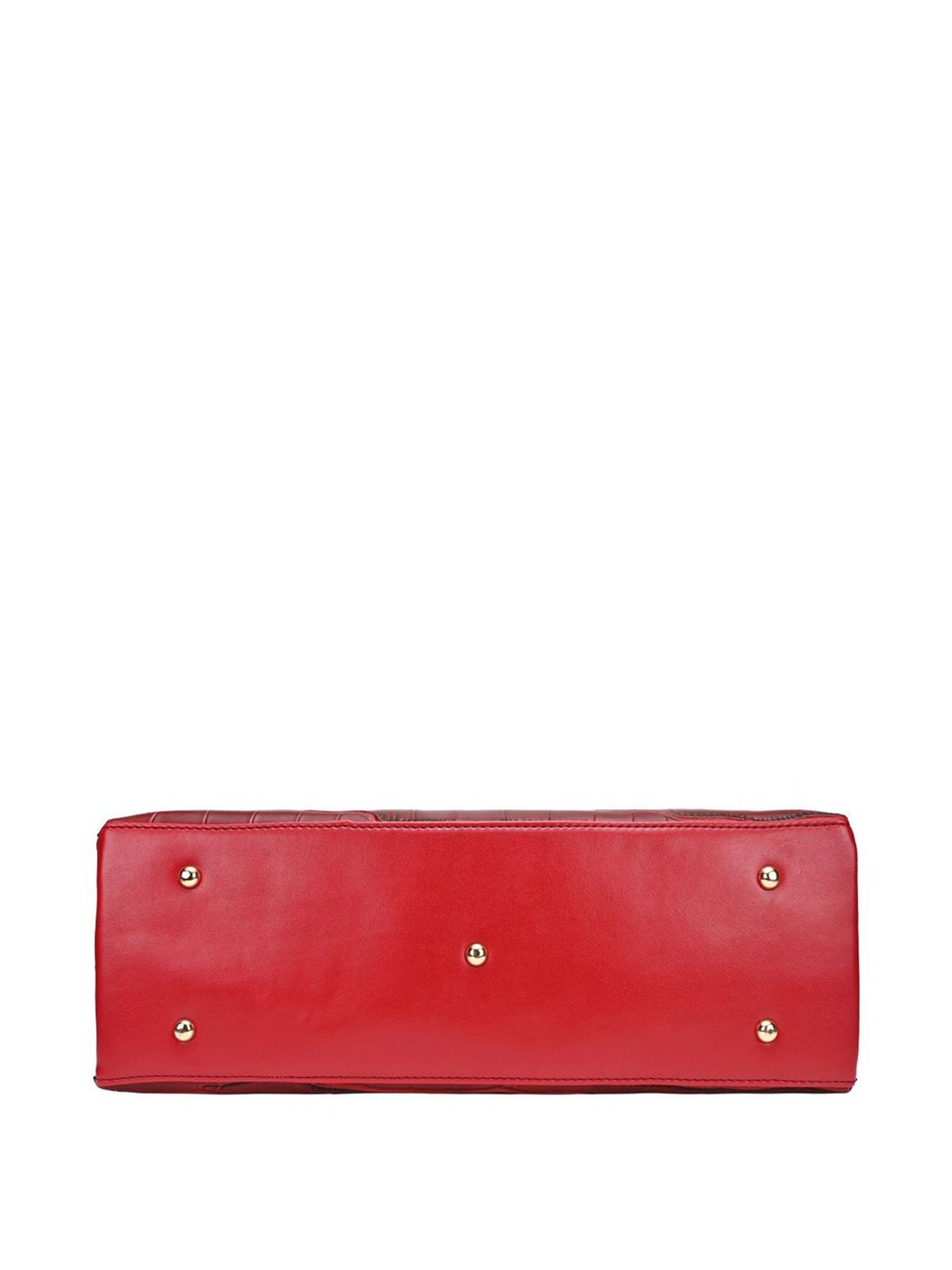 Horra Red Textured Handbag
