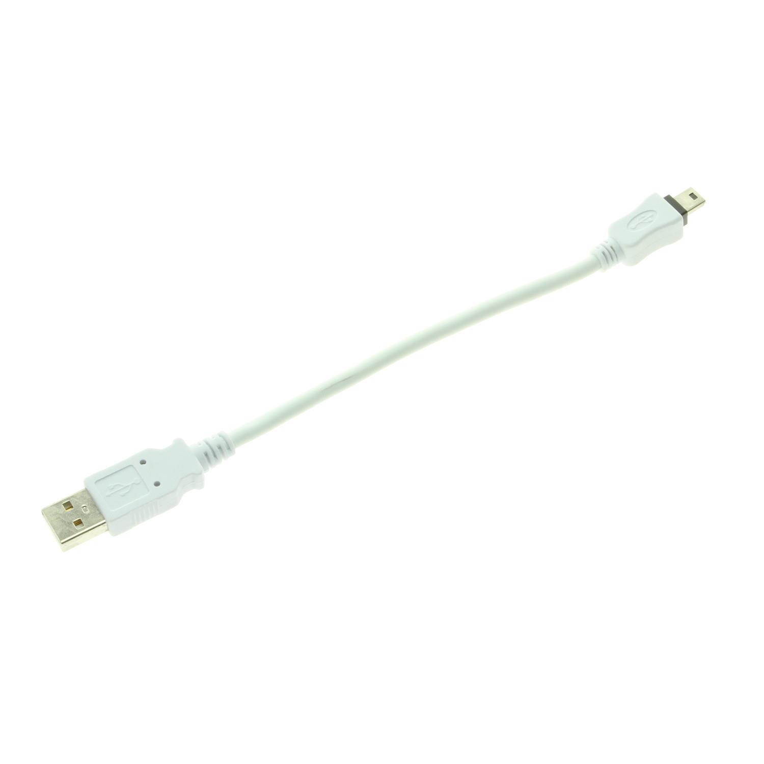 USBGear 8 inch USB A to Mini B Cable
