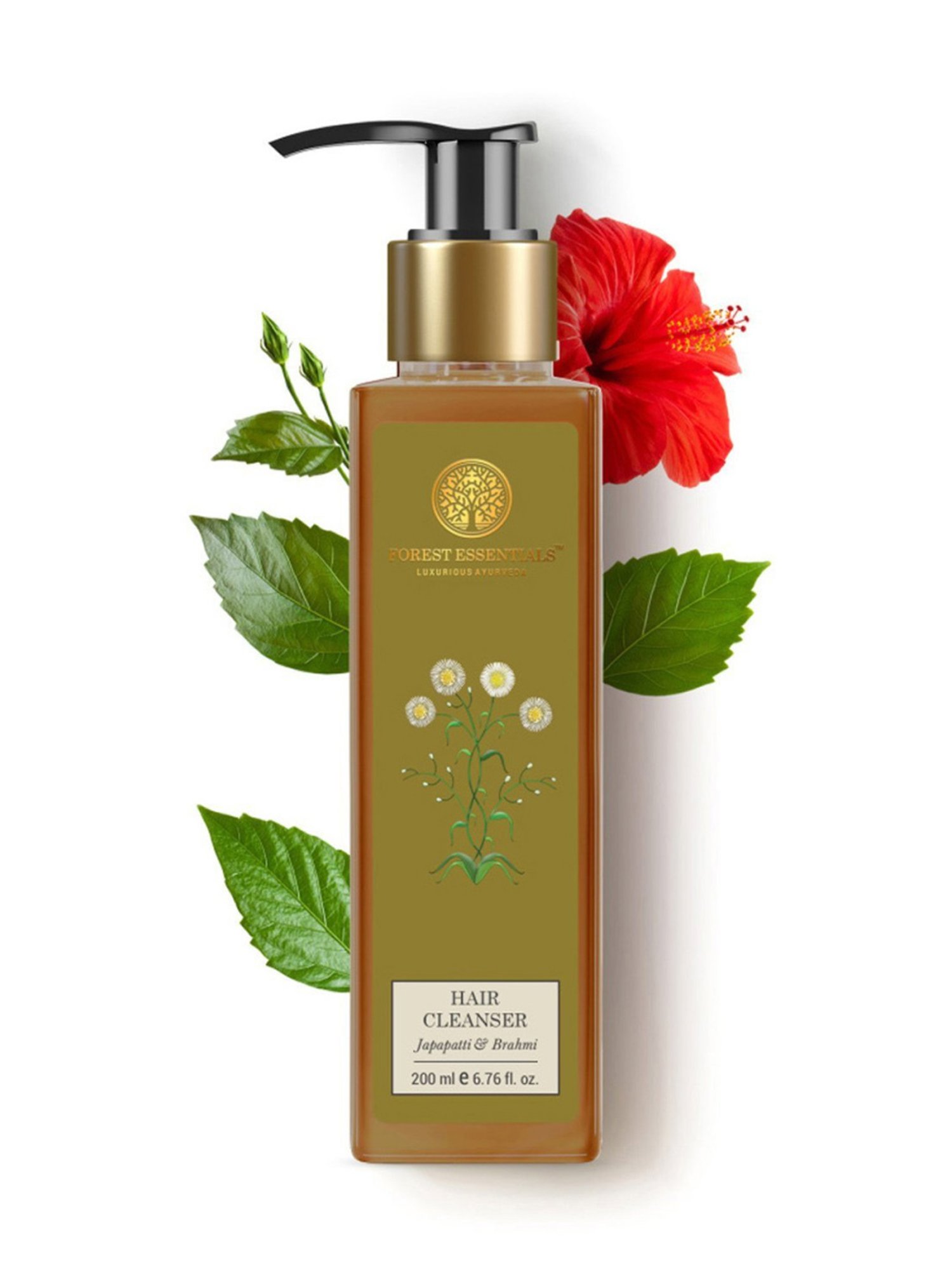 Forest Essentials Japapatti & Brahmi Ayurvedic Anti Frizz Hair Cleanser Shampoo - 200 ml