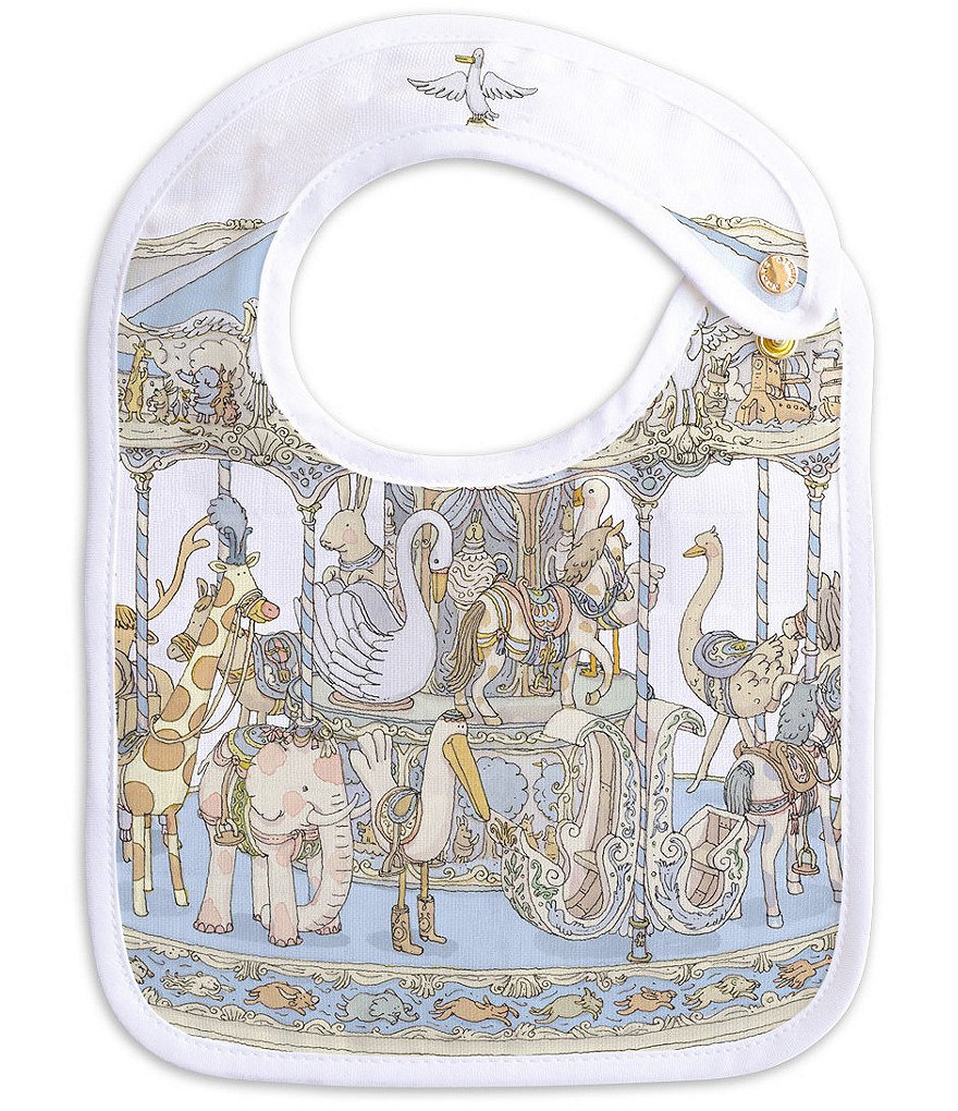 Atelier Choux Paris Organic Cotton Carousel Small Baby Bib