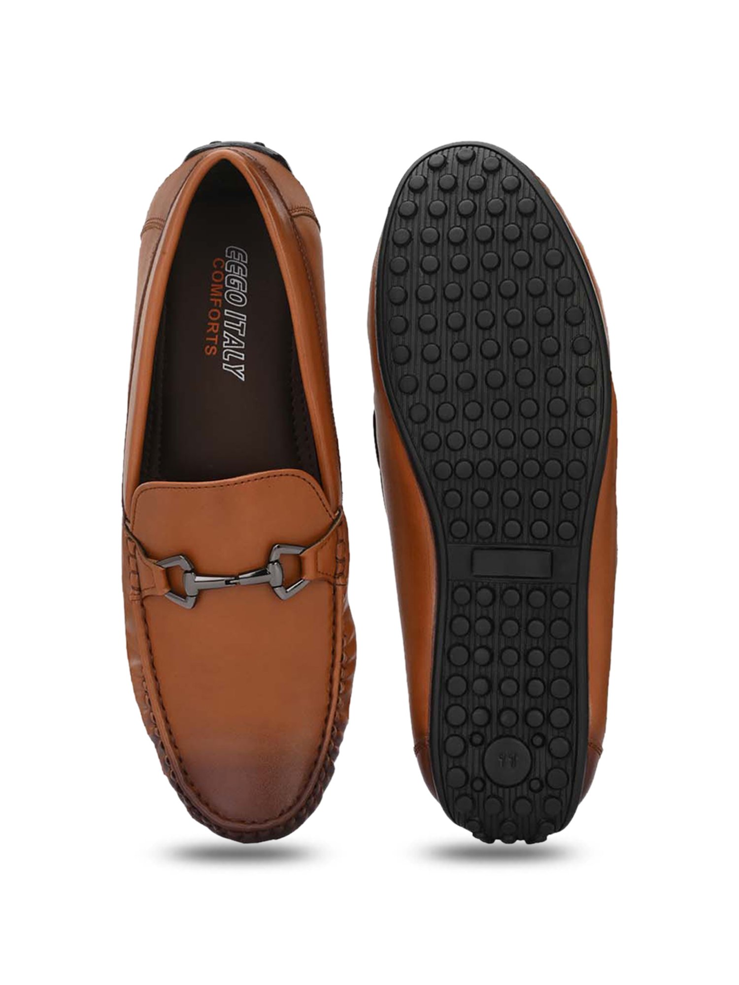 Eego Italy Men's Tan Casual Loafers