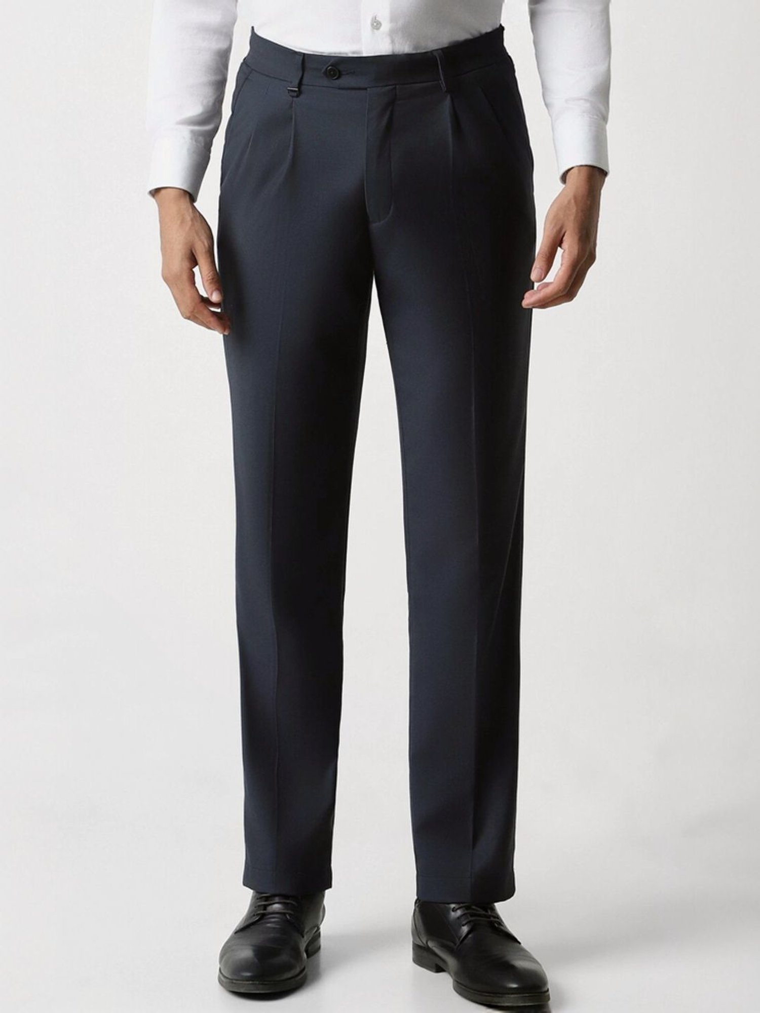 Van Heusen Navy Regular Fit Trousers