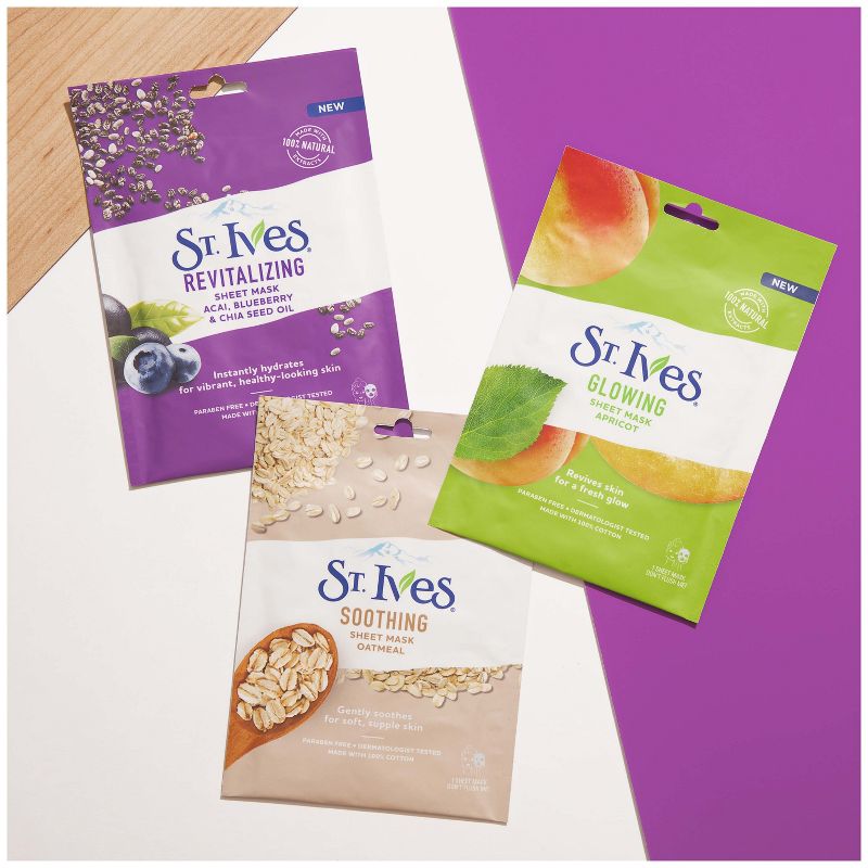 St. Ives Glowing Apricot Face Mask Sheet- 1ct