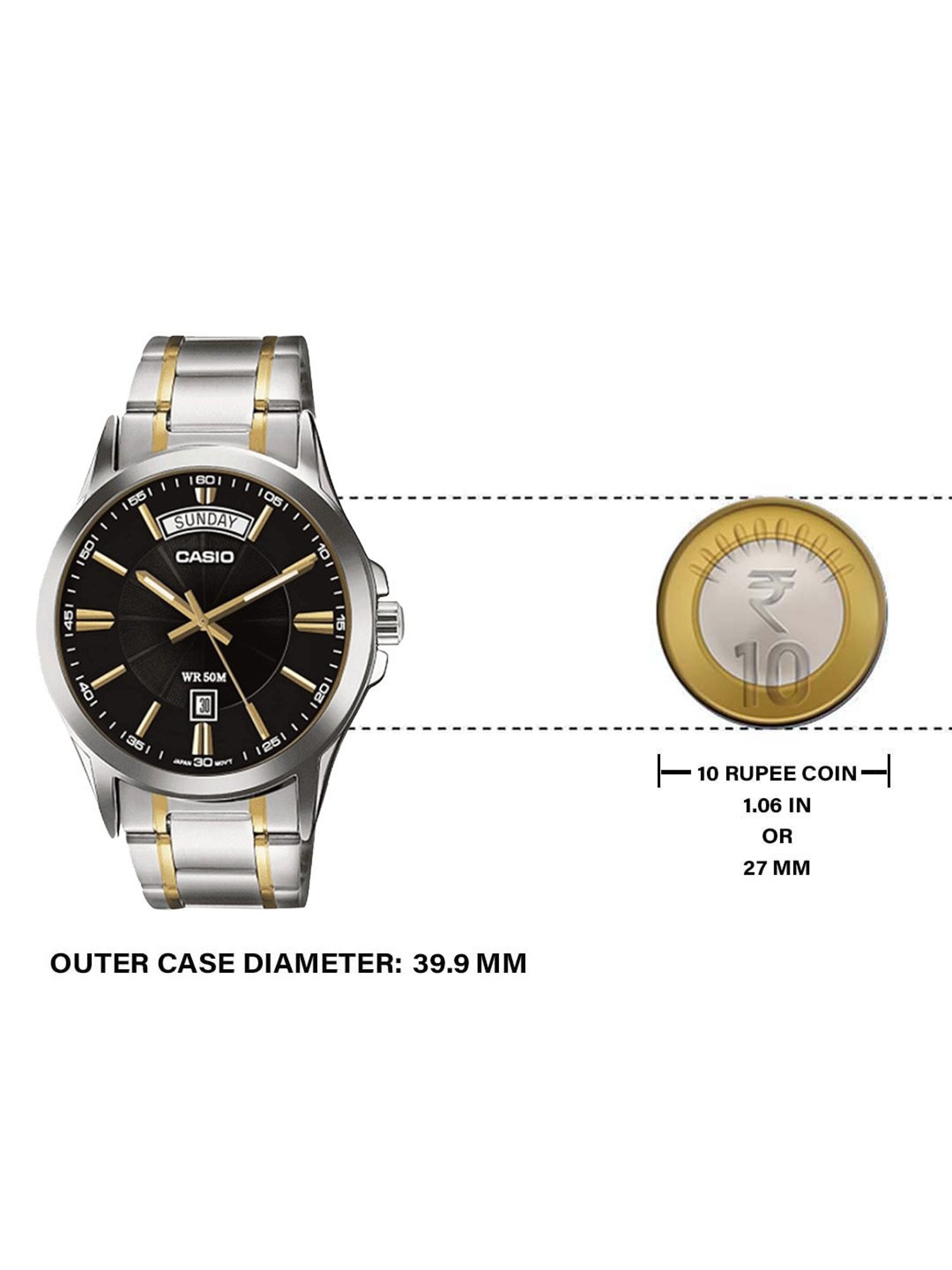 Casio MTP-1381HG-1AVIF Enticer Analog Watch for Men (40 mm)