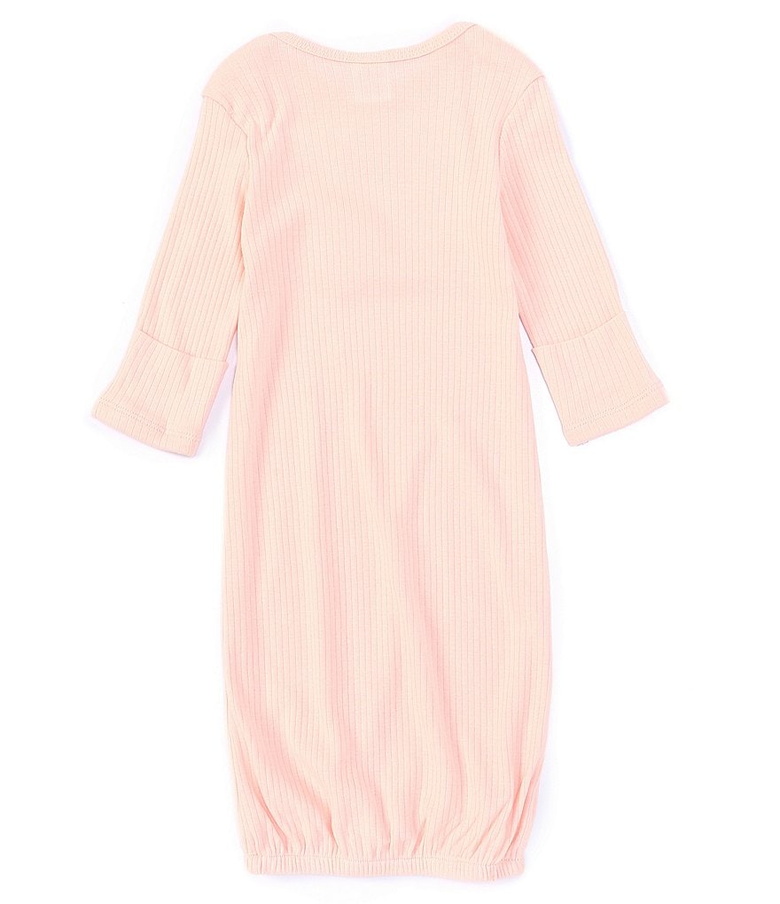 Hudson Baby Infant Girl Fleece Long-Sleeve Gowns 3pk, Navy Rose, 0-6 Months