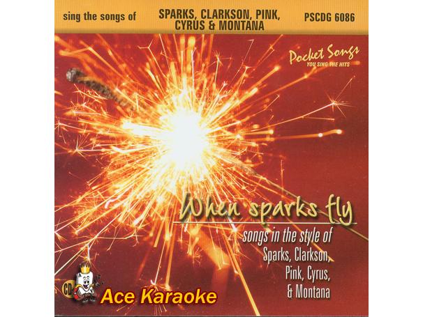 Pocket Songs Karaoke PSCDG #6086 - Sparks, Clarkson, Pink, Cyrus, & Montana CDG