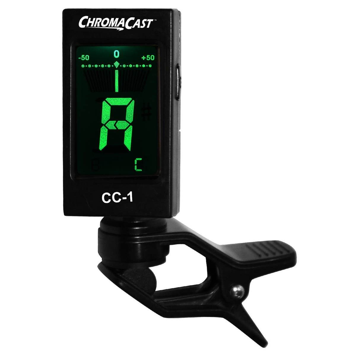 chromacast 440 series vanilla cream clipon guitar tuner cc440vc