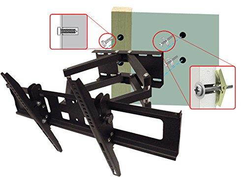 Full Motion Dual Arm LCD LED TV Wall Mount 22" ~ 65" Tilt Swivel, Hold up to 88lb (40Kg), VESA up to 600mm (W) x 400mm (H)
