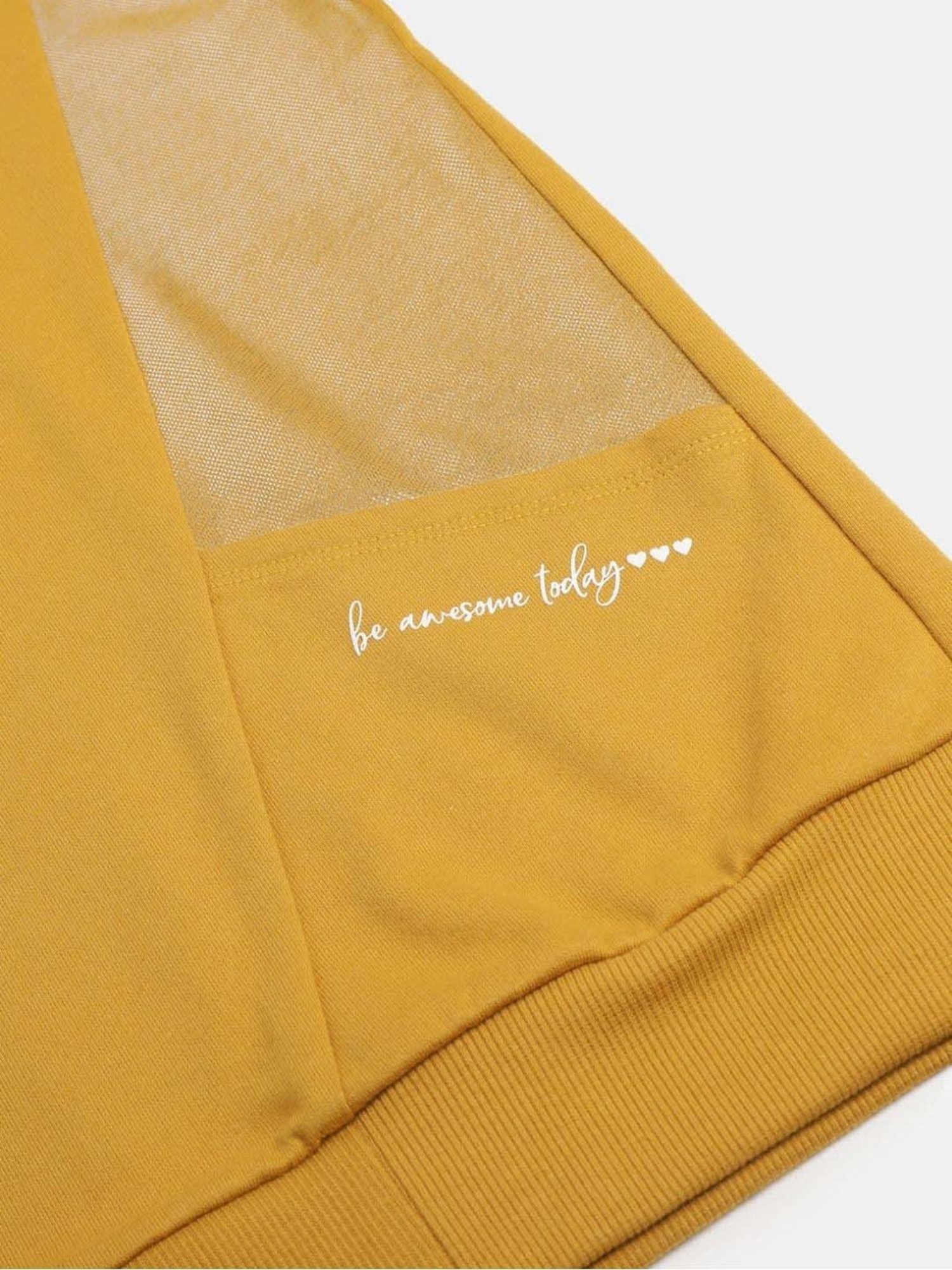 KIDS ONLY Blue Cotton Embroidered Full Sleeves Sweatshirt