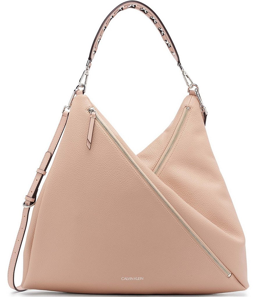 Calvin Klein Ivy Linen Python Hobo Bag