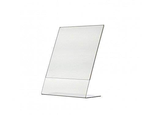 Marketing Holders Table Sign Holder/Frame Clear Slanted Back Advertisement Display Counter 8.5" w x 11" h Lot of 3