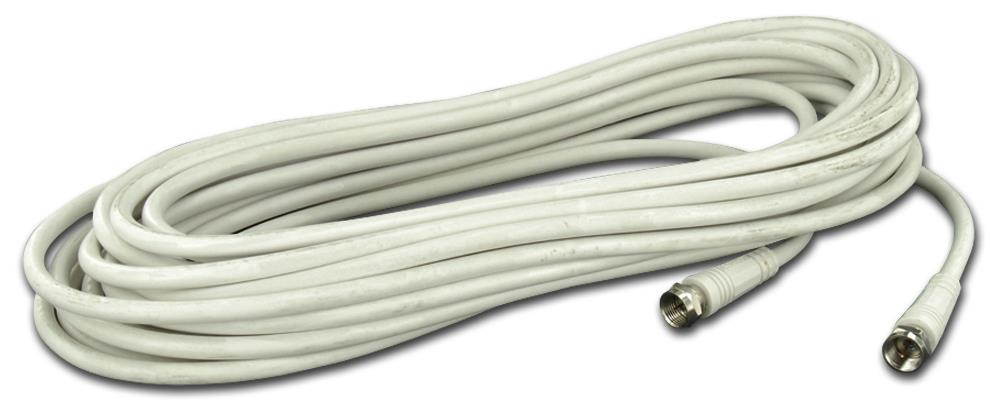 Leviton 014-C6851-25W 25-Foot White RG6 Coax Cable