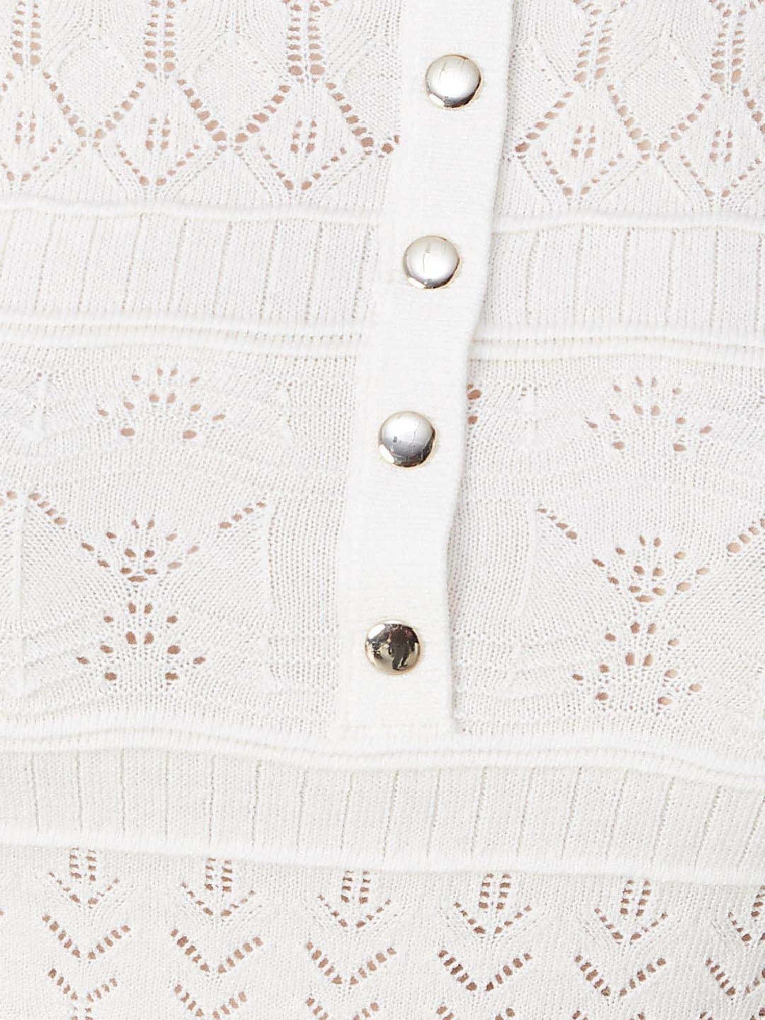 Code by Lifestyle White Self Pattern T-Shirt