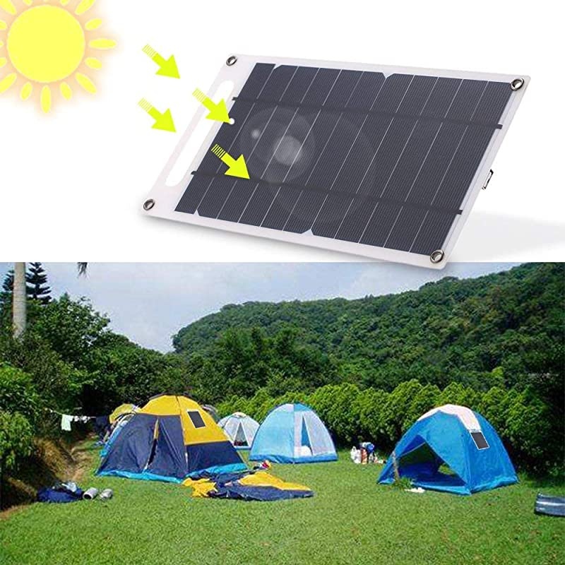 Solar Panel Charger USB Port Portable High Power Paper Shaped Monocrystalline Silicon for Cell Phone Camping