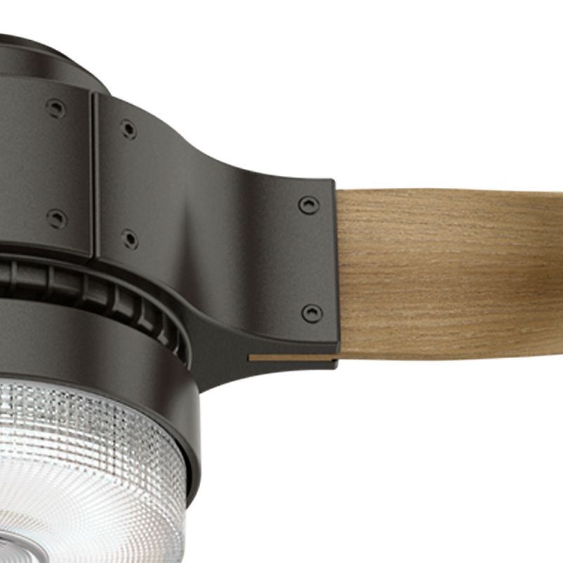 52" Casa Vieja Modern Rustic 3 Blade Ceiling Fan with Remote Brushed Nickel Natural Wood House Bedroom Living Room Home Kitchen