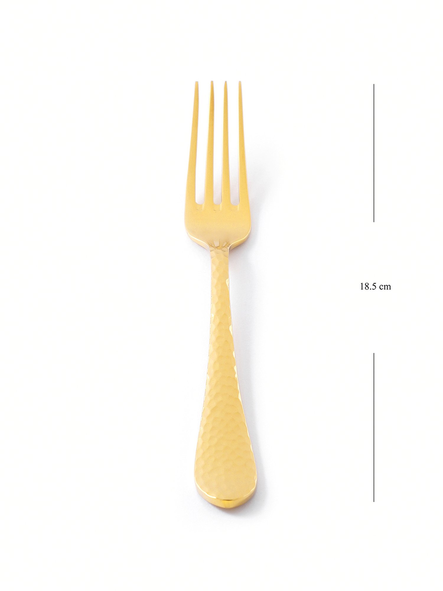 Pure Home and Living Gold Stainless Steel Textured Cutlery sets