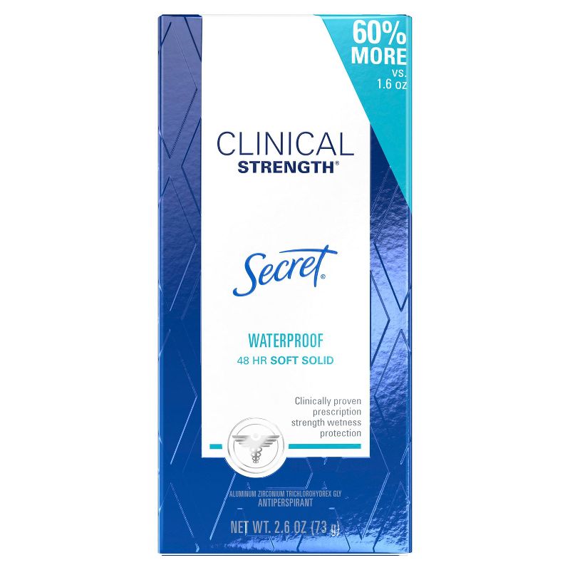 Secret Clinical Strength Soft Solid Waterproof Antiperspirant & Deodorant - 2.6oz